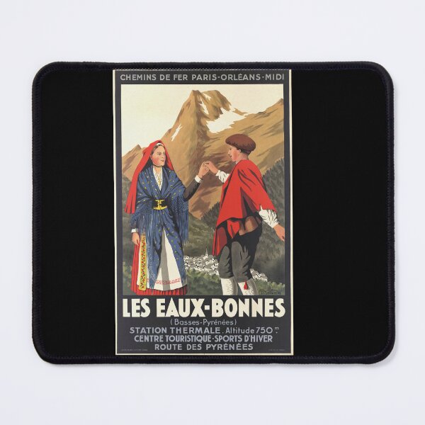 Item preview, Vintage Les Eaux-Bonnes Travel Poster | Art Deco Spa Town France | Chemins de Fer Paris-Orléans-Midi Railway | Pyrenees Tourism designed and sold by artofuniverse.