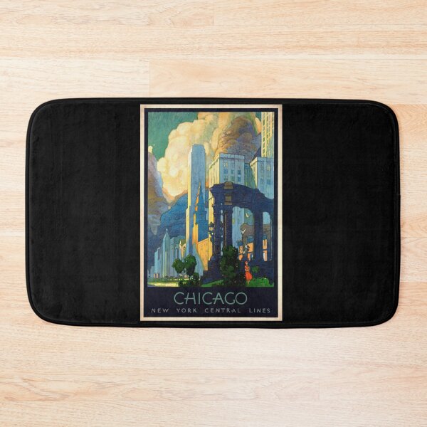 Item preview, Vintage Chicago Travel Poster | Art Deco Skyline Print | 1920s New York Central Lines | Urban Modernity | Historical Rail Art designed and sold by artofuniverse.
