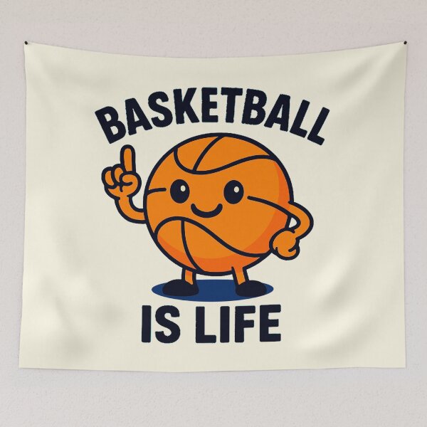 Item preview, Basketball Is Life – Cute Smiling designed and sold by thepicassoUA.