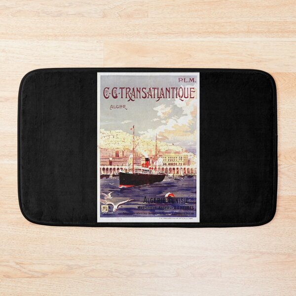 Item preview, Vintage Travel Poster | French Line Marseille to Algiers | Early 20th Century Art | Retro Maritime Illustration | E. Dupuy Design designed and sold by artofuniverse.