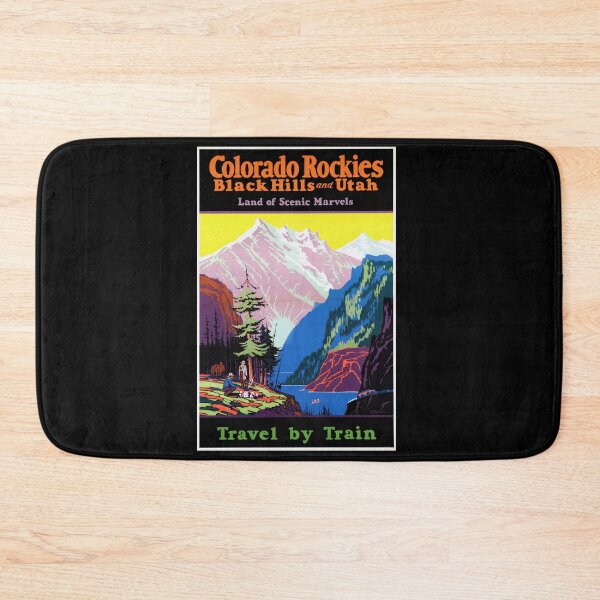 Item preview, Vintage Travel Poster | Colorado Rockies | Black Hills | Utah | Art Deco Train Travel | Scenic Marvels | Mid-20th Century Art designed and sold by artofuniverse.