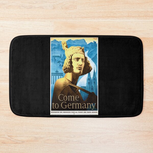 Item preview, Vintage Art Deco Travel Poster | Come to Germany by Max Eschle | Historic Landmarks & Cultural Pride | Early 20th Century Decor designed and sold by artofuniverse.
