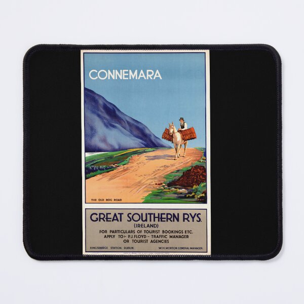 Item preview, Vintage Connemara Travel Poster | Great Southern Railways Art | Ireland Tourism | Art Deco Style | Scenic Horseback Adventure designed and sold by artofuniverse.