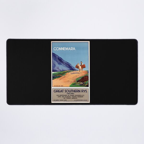 Item preview, Vintage Connemara Travel Poster | Great Southern Railways Art | Ireland Tourism | Art Deco Style | Scenic Horseback Adventure designed and sold by artofuniverse.
