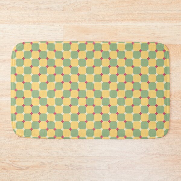 Item preview, Optical illusion pixel tile - green and yellow designed and sold by SNG12.