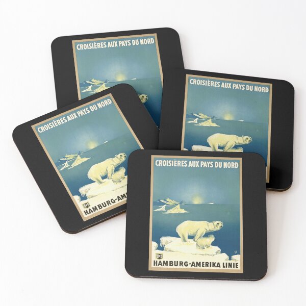 Item preview, Vintage Travel Poster | Polar Bear Cruise Art | Hamburg-Amerika Linie | Art Deco Style | Northern Country Cruises | Wall Decor designed and sold by artofuniverse.