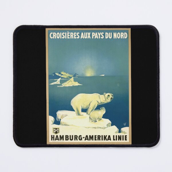 Item preview, Vintage Travel Poster | Polar Bear Cruise Art | Hamburg-Amerika Linie | Art Deco Style | Northern Country Cruises | Wall Decor designed and sold by artofuniverse.