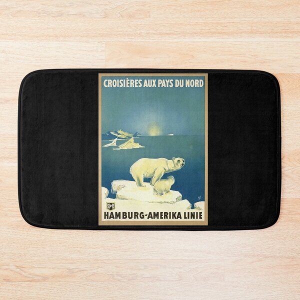 Item preview, Vintage Travel Poster | Polar Bear Cruise Art | Hamburg-Amerika Linie | Art Deco Style | Northern Country Cruises | Wall Decor designed and sold by artofuniverse.