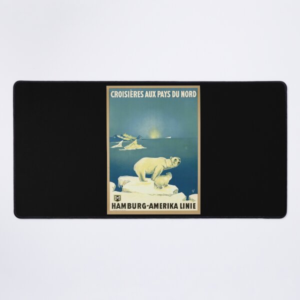 Item preview, Vintage Travel Poster | Polar Bear Cruise Art | Hamburg-Amerika Linie | Art Deco Style | Northern Country Cruises | Wall Decor designed and sold by artofuniverse.
