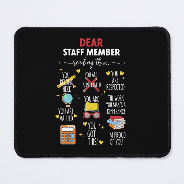 Item preview, Dear Staff Member Reading This Funny Work Message for You designed and sold by MotivaChic.
