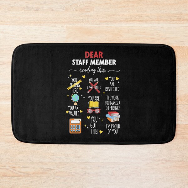 Item preview, Dear Staff Member Reading This Funny Work Message for You designed and sold by MotivaChic.