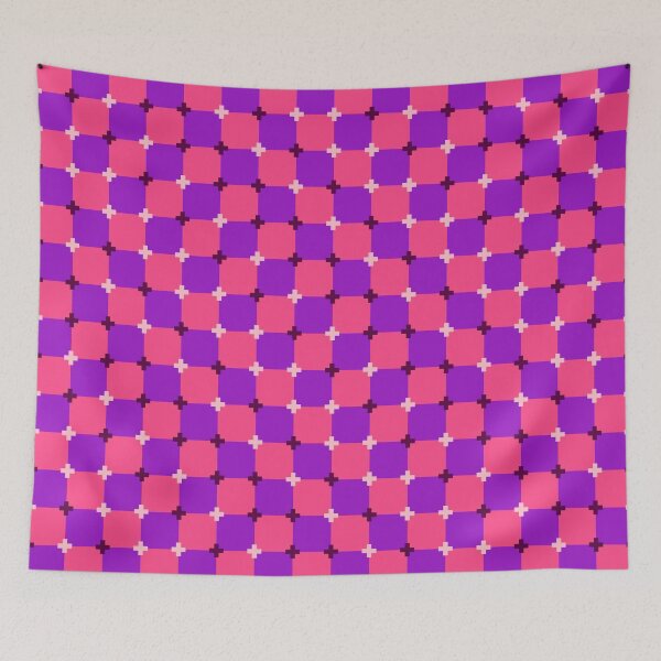 Item preview, Optical illusion pixel tile - pink and purple designed and sold by SNG12.