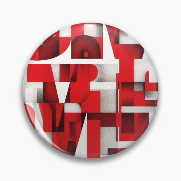 Item preview, Modernist Red Overlay – Abstract Bold Typography Poster  designed and sold by Gaviani Design Studio.