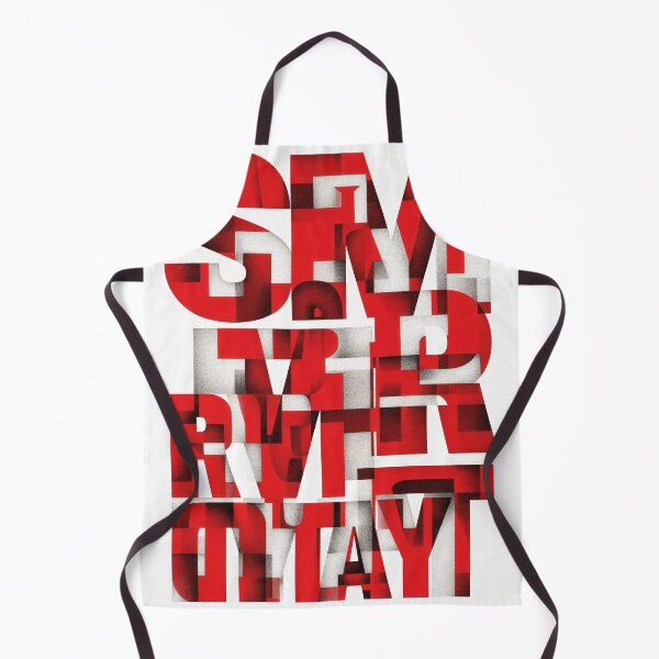 Item preview, Modernist Red Overlay – Abstract Bold Typography Poster designed and sold by Gaviani Design Studio.