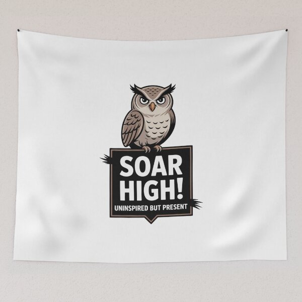 Item preview, Soar High – Focused Owl Wisdom Design designed and sold by ArtByYunus.
