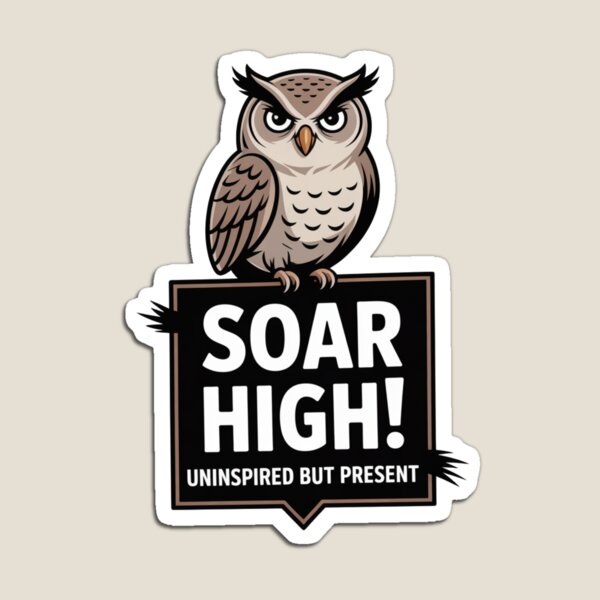 Item preview, Soar High – Focused Owl Wisdom Design designed and sold by ArtByYunus.