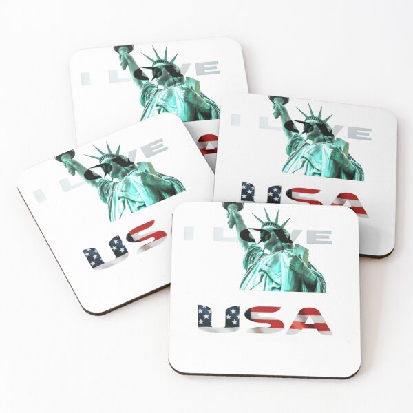 Item preview, I Love USA – Statue of Liberty & American Flag Pride Design designed and sold by GloboStyle Design .