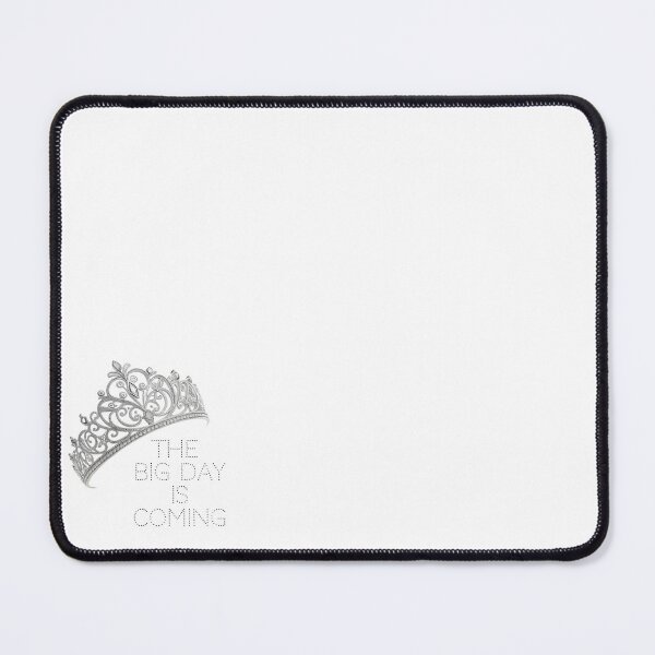 Item preview, A beautiful silver tiara with the words " The big day is coming" designed and sold by Merrylands Artshop.