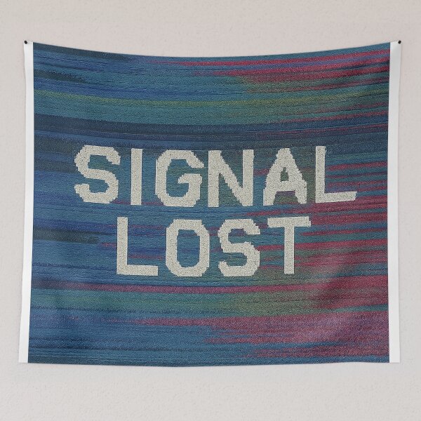 Item preview, SIGNAL LOST – Static CRT Glitch Art designed and sold by Nuvijo.