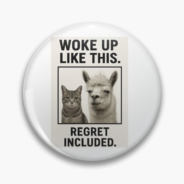Item preview, I woke up like this birthday funny prank meme gift weird llama satire designed and sold by CheeseBlueprint.