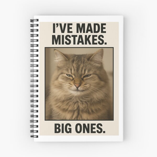 Item preview, I've made mistakes birthday funny prank meme gift weird cat satire designed and sold by CheeseBlueprint.
