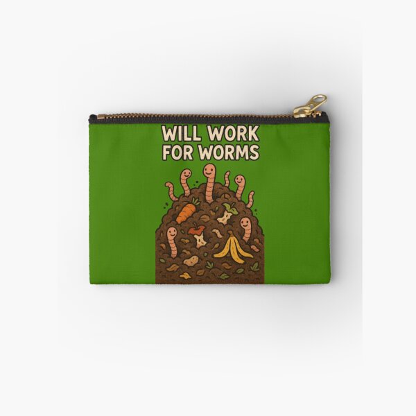 Item preview, Will Work for Worms: Funny Compost Design designed and sold by ShamblesShirts.