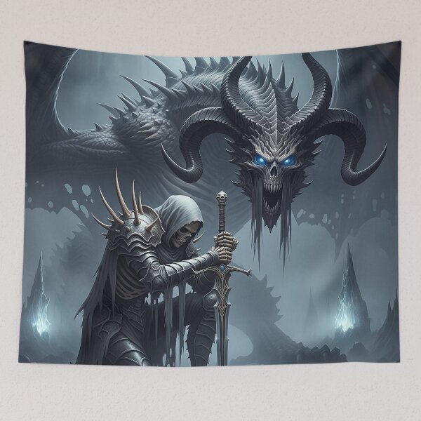 Item preview, Skeleton Warrior and Dragon designed and sold by RaF71PrO.