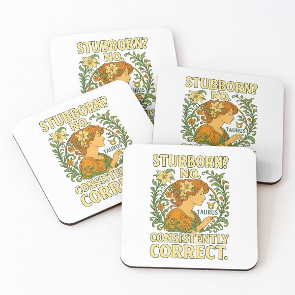 Item preview, Taurus “Stubborn? No. Consistently correct.” Art Nouveau T-Shirt | Stubborn Zodiac Humor designed and sold by MySpiritTravels.
