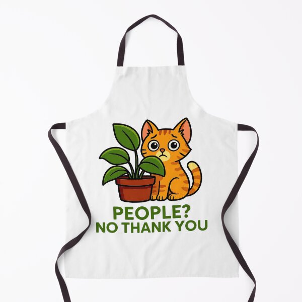 Item preview, Antisocial Cat Humour - People No Thank You Funny Introvert Pet Design designed and sold by EdgyEdgeArt.