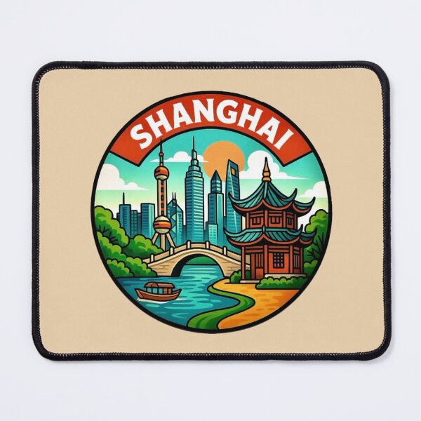 Item preview, Shanghai, China - Skyline & Cultural Charm designed and sold by Myra365Art.