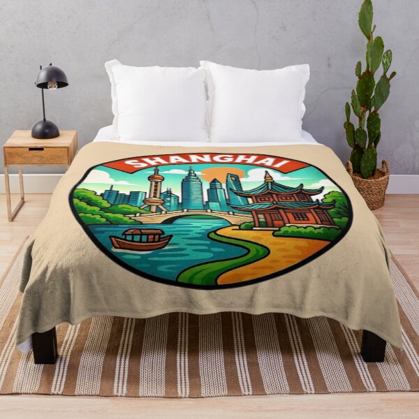 Item preview, Shanghai, China - Skyline & Cultural Charm designed and sold by Myra365Art.