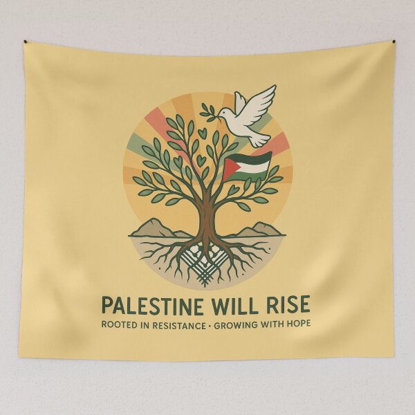 Item preview, Free Palestine – Gaza Olive Tree of Hope Symbolic Art designed and sold by Timeless Design.