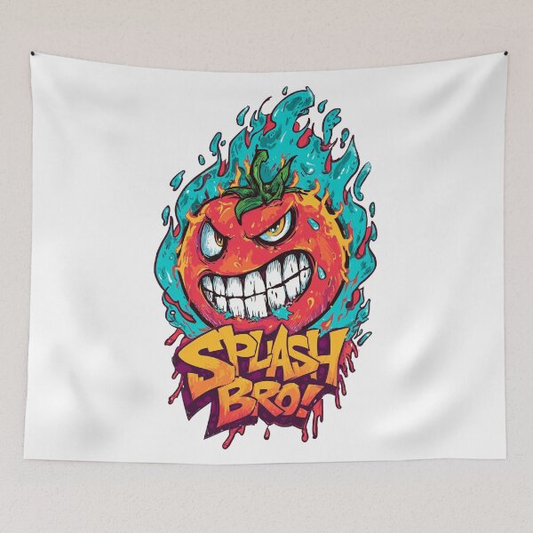 Item preview, Splash Bro – Urban Graffiti Cartoon Tomato designed and sold by Gaviani Design Studio.