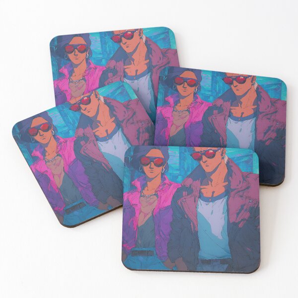 Item preview, Synthwave Anime - Timeless Neon Animation designed and sold by bapupa.