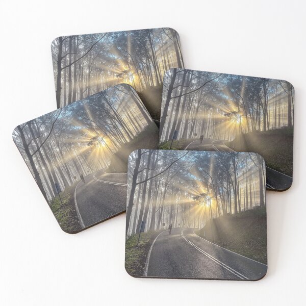 Item preview, The sun breaking through the fog, riding up the 1in20 designed and sold by Steven Weeks.