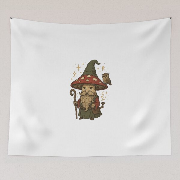 Item preview, The Mushroom Wizard – Forest Spellcaster designed and sold by Art-Tacos.