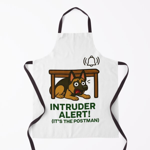 Item preview, Guard Dog Humour - Intruder Alert It's the Postman Funny Dog Design designed and sold by EdgyEdgeArt.