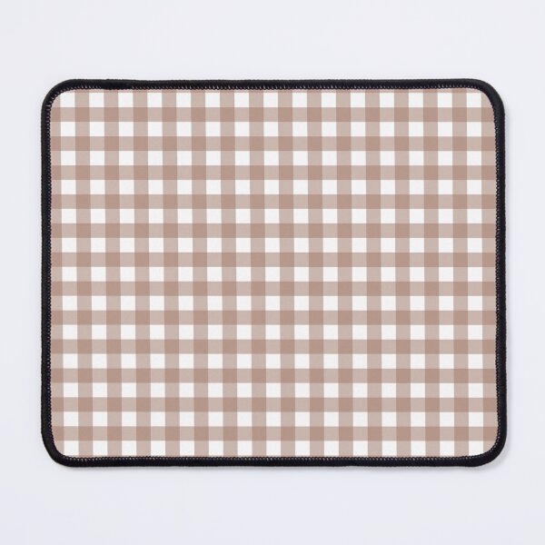 Item preview, Mocha Mousse Gingham Pattern – Soft Brown Warm Tones designed and sold by ViDESIGN-Vita.