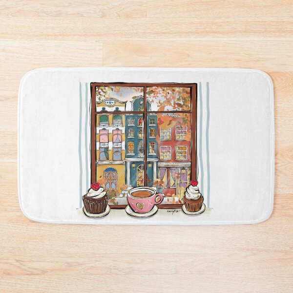 Item preview, Fall City Street Coffee Shop View designed and sold by KaramfilaS.