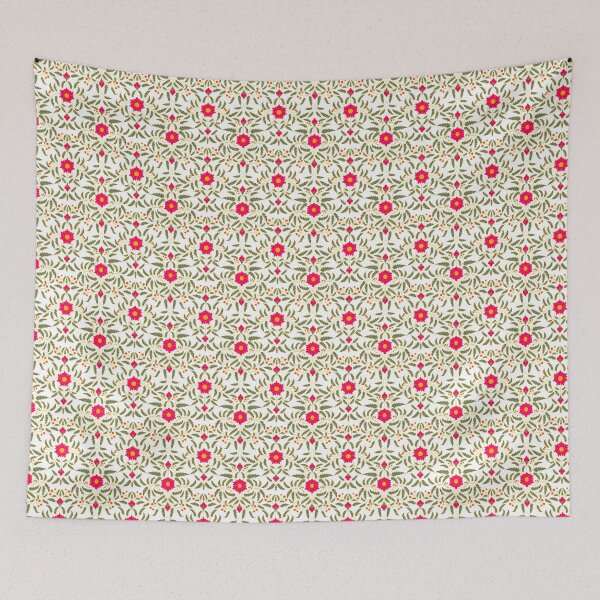Item preview, Bold Vintage Floral Pattern with Symmetrical Design designed and sold by DColourMuse.