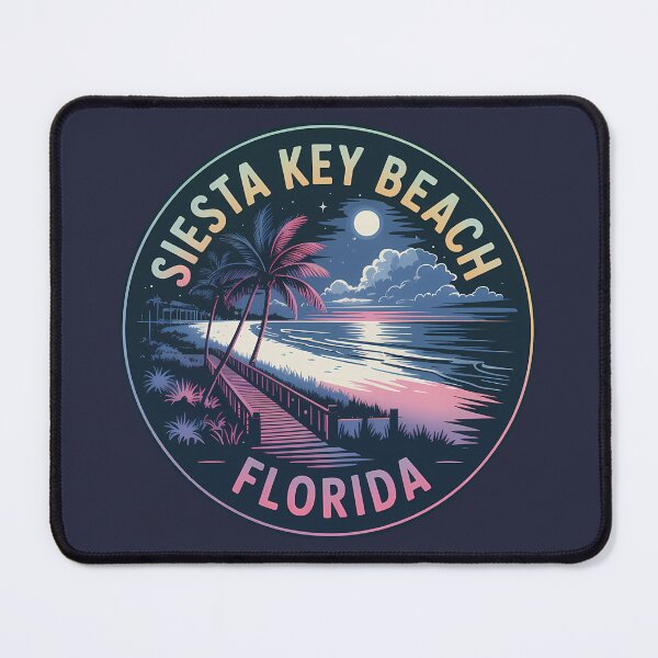 Item preview, Neon Night Siesta Key Beach Florida Sticker designed and sold by Horizon Tales.