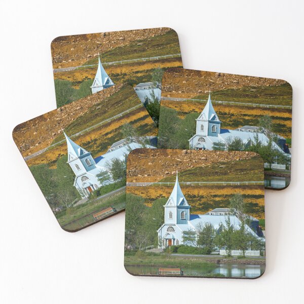 Item preview, Blue Church of Seydisfjord Iceland designed and sold by Debra Martz.