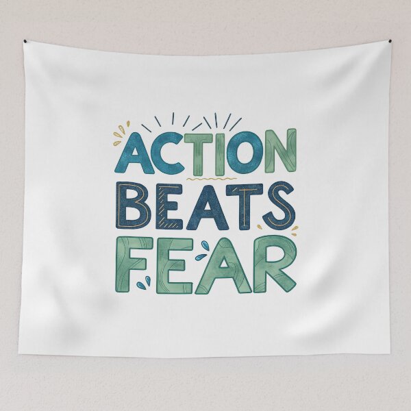 Item preview, Action beats fear designed and sold by nimmitrends.