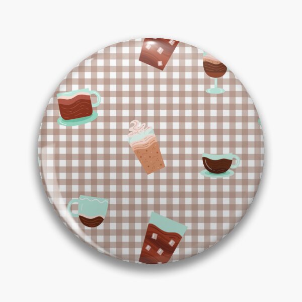 Item preview, Mocha Mousse Gingham Pattern Illustration – Soft Brown Warm Tones designed and sold by ViDESIGN-Vita.