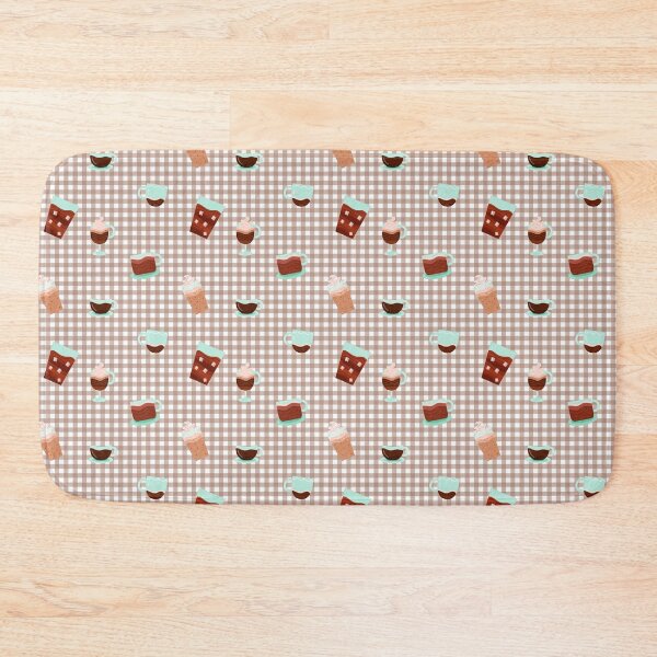 Item preview, Mocha Mousse Gingham Pattern Illustration – Soft Brown Warm Tones designed and sold by ViDESIGN-Vita.