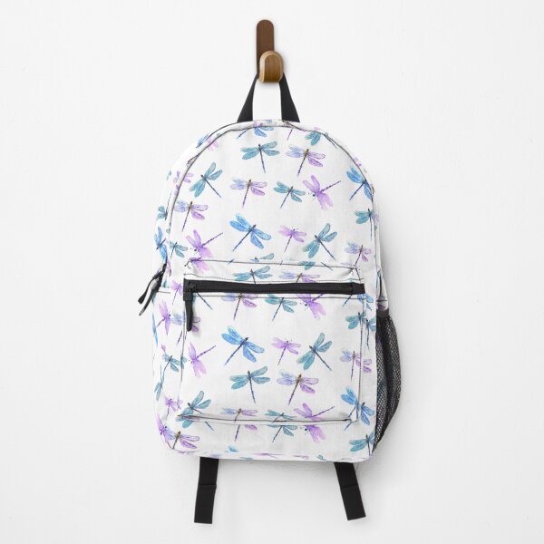 Item preview, Watercolor Dragonflies in Purple and Blue Delicate Nature Art designed and sold by Monika Howarth.