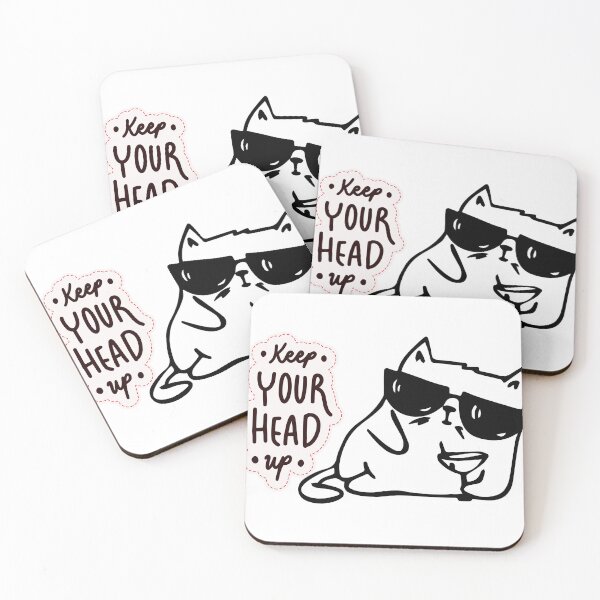 Item preview, Keep Your Head Up – Motivational Quote Sticker | Farwawears designed and sold by farwawears.