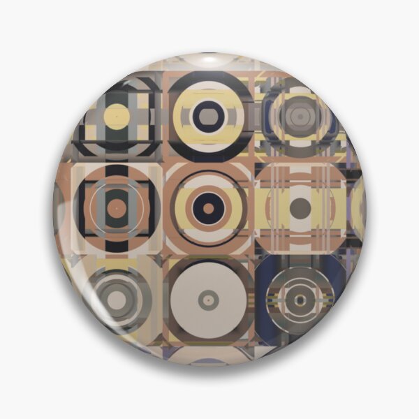 Item preview, Retro 1970s Disc Patchwork by Jenny Meehan  designed and sold by Jenny Meehan Art Prints and Patterns  .