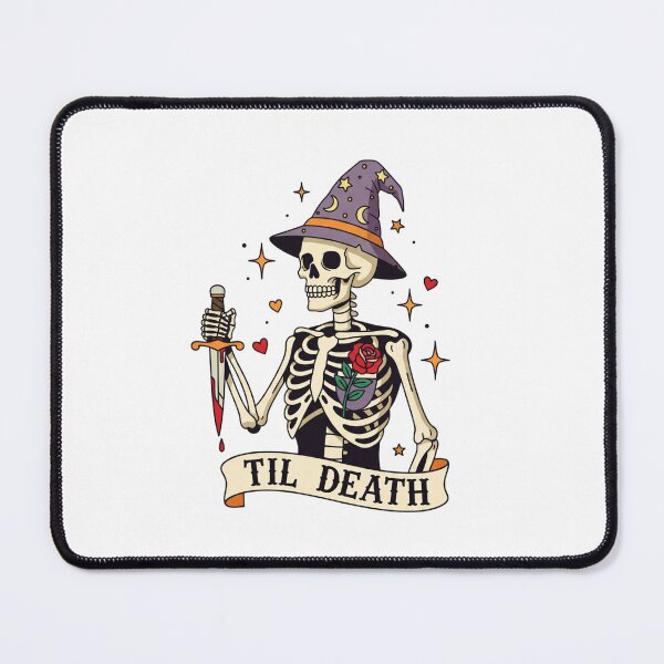 Item preview, Spooky Witchy Skeleton - Til Death - Gothic Romance designed and sold by DropRomance.