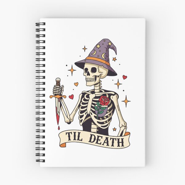 Item preview, Spooky Witchy Skeleton - Til Death - Gothic Romance designed and sold by DropRomance.